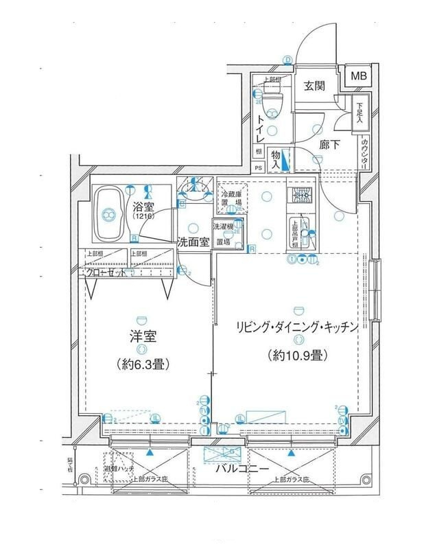 ジェネラルアパートメント常盤台の間取り|間取りです。