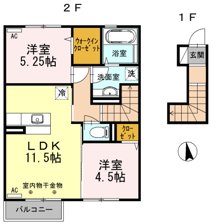 グリーンコートA棟 A棟の区画図