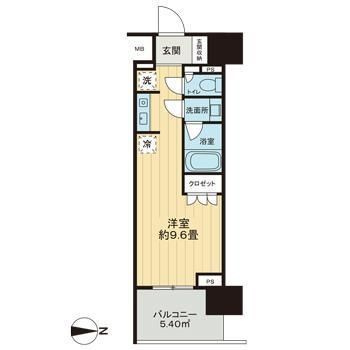 ライオンズ東京三ノ輪ミレスの間取り