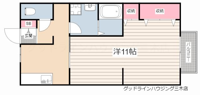大開マンションの間取り