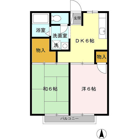 【間取り】 | ルミエールミツトヨB