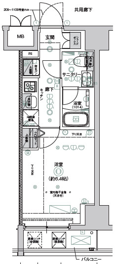 CREST TAPP新横浜の間取り