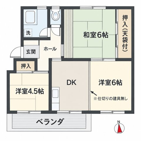 【間取り】 | ◆竹山団地2503号棟/南向き/陽当り通風良好/現在空室