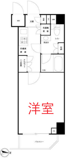 【間取り】 | ルーブル泉岳寺前