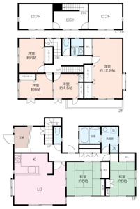 ゆとりの大型間取です
