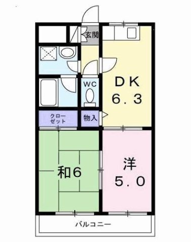 シティハイムイグサⅢの間取り