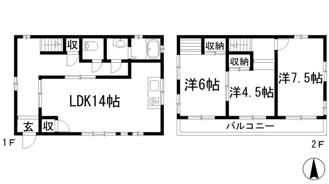 【間取り】 | 山本台3丁目戸建
