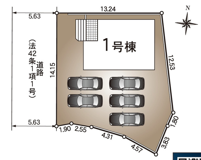 【間取り】 | 袋井市松原 4期 新築一戸建て | 区画図です