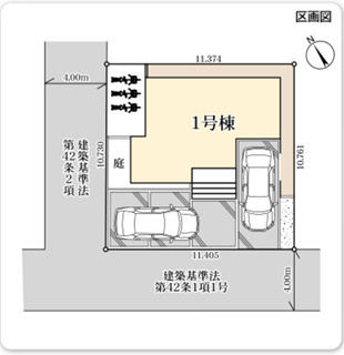 深谷市上野台　『深谷駅』徒歩6分！南西角地！の区画図