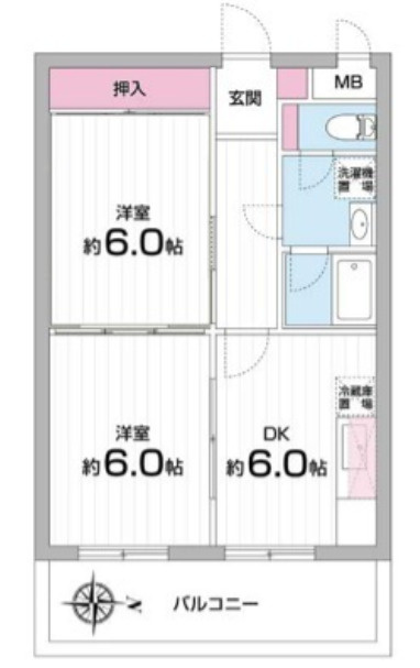 東府中マンション の間取り