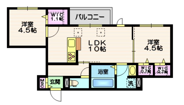 グランキ大森ガーデンの間取り
