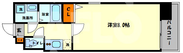 ウエンズ東心斎橋の間取り|ウエンズ東心斎橋　間取り