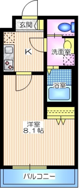 ウィステリア　中町の間取り|角部屋２階住戸