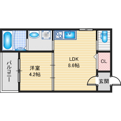 【間取り】 | リバーサイド南摂津