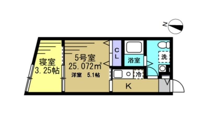 KT松戸六実の間取り