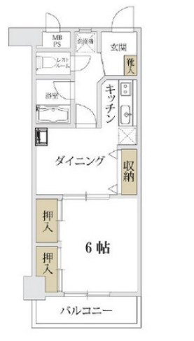 東海文京マンションの間取り