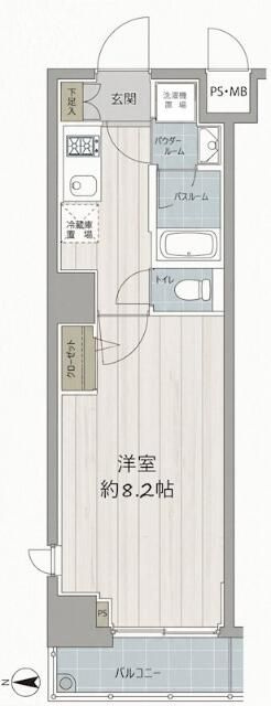 ルクシェール蒲田の間取り