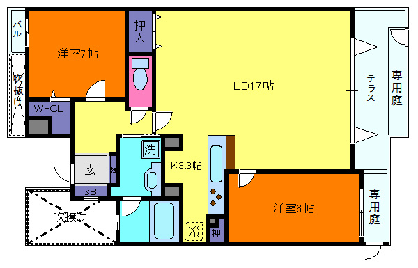 セレッソコート芦屋ヴェルグラードの間取り