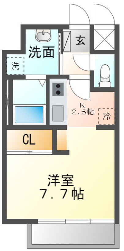 クレシタ大国の間取り