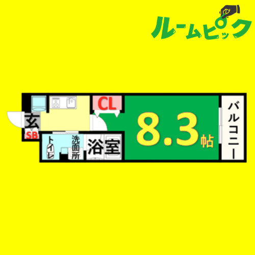パークアクシス名古屋山王　名古屋市賃貸　仲介手数料無料の間取り