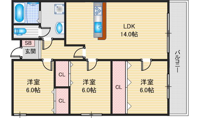 【間取り】 | フローラ穂積台