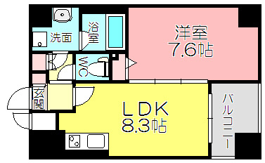 D-RestNakanoshimaの間取り