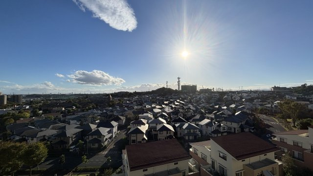 リビングの窓からの眺望です。