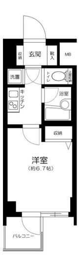 【間取り】 | パレステュディオ早稲田