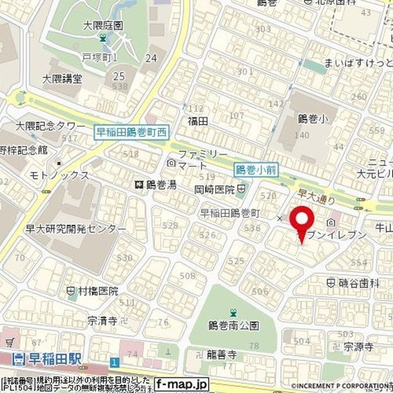 【地図】 | パレステュディオ早稲田