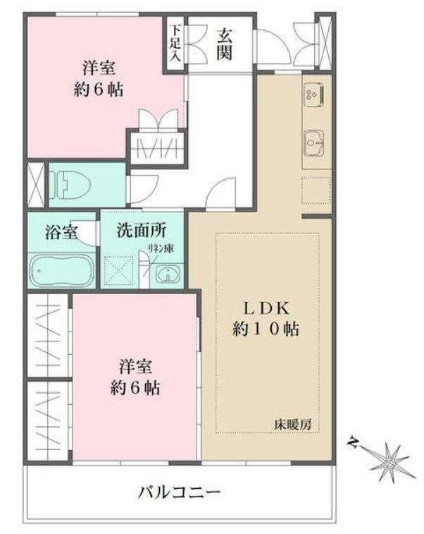 コートアヴェニュー文京本駒込の間取り