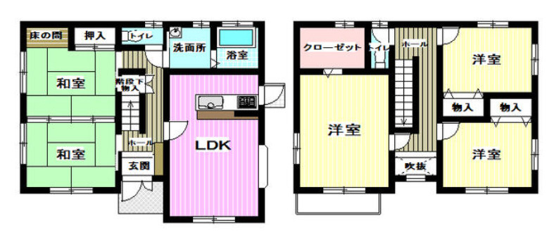 宇都宮市東町の間取り