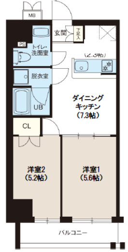 レオーネ南千住Ⅲの間取り
