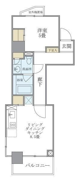 マイプレジール広尾の間取り|間取りです。