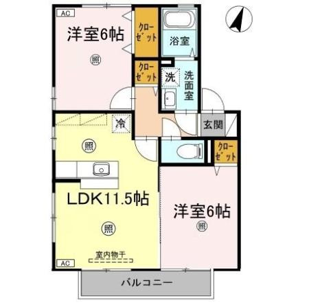 ウィルモア ウエストの間取り
