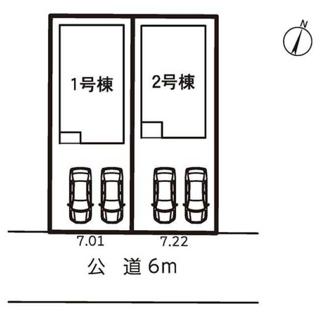新築戸建て・仲介手数料無料）小牧市池之内鳶ケ巣・１号棟の区画図