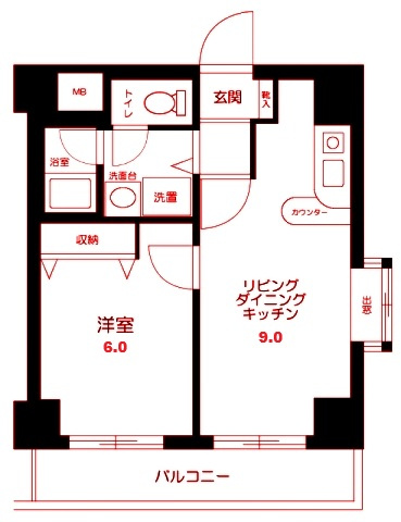 【間取り】 | ダイアパレス川崎元木町