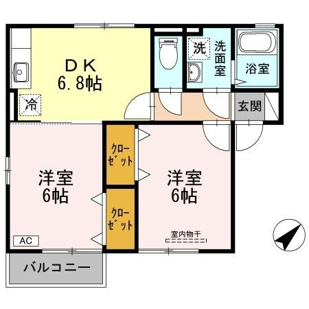 ガーデンハイムウシオの間取り