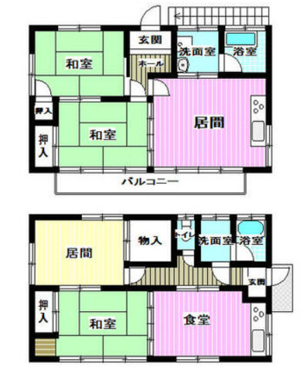 宇都宮市下荒針町の間取り