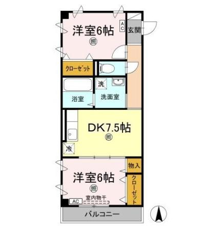 ブルージュ･ＴＡＫＡＳＯＮＥの間取り