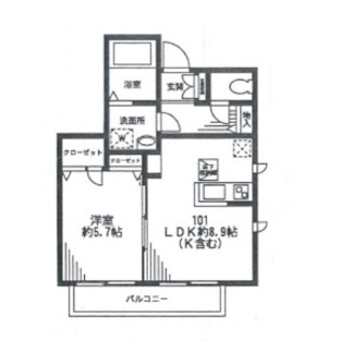 【間取り】 | グランディオーゾ三田 | 間取りです。