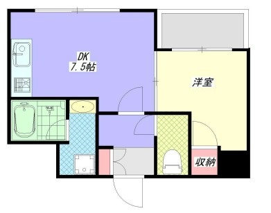 グランドヒルズ西大島の間取り|間取りです。