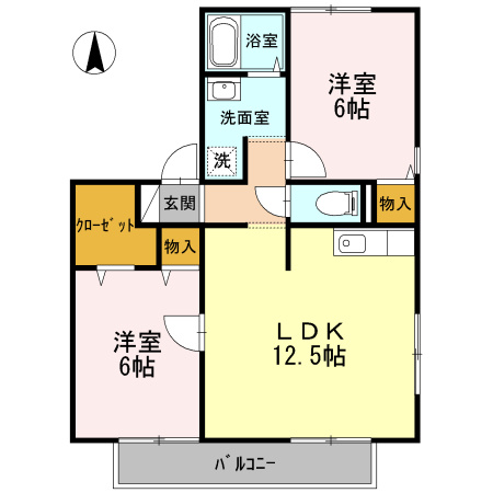 ソフィア横町 D棟の間取り