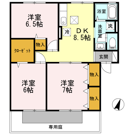 ソフィア横町 A棟の間取り