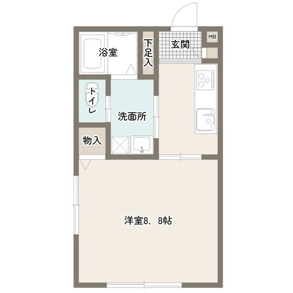 三田町新築アパートの間取り
