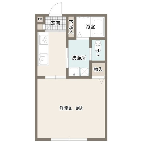 三田町新築アパートの間取り