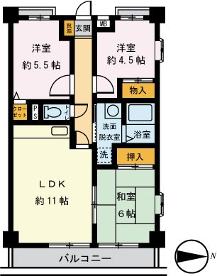 アーベイン成城 の間取り