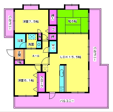 【間取り】 | GRACIOUS筑紫通り