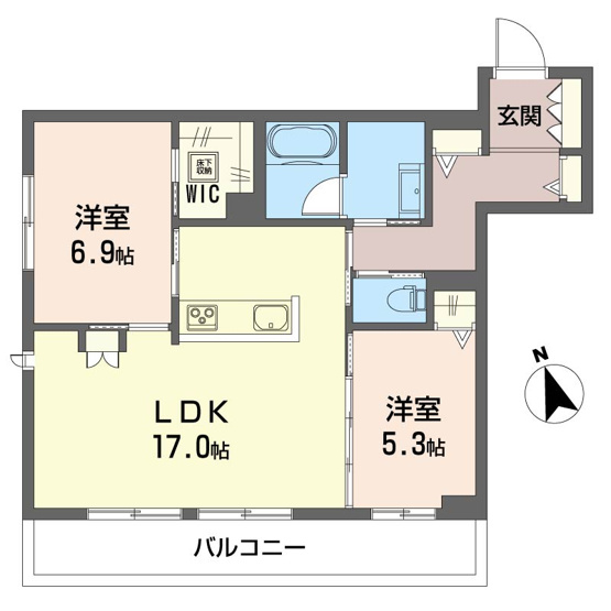 【間取り】 | ベレオ船橋
