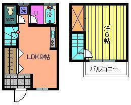 小川様方貸家５号棟（中島1丁目）の間取り