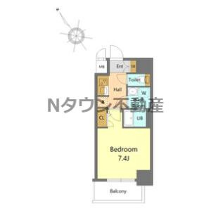 【間取り】 | S-RESIDENCE千種駅前ascent(アセント) | 間取りです。